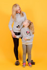 Детская толстовка "Мини Маус" ДФ 145 Family look (серый)