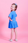 Детское платье "Лето" ДП 541 Family look (голубой)